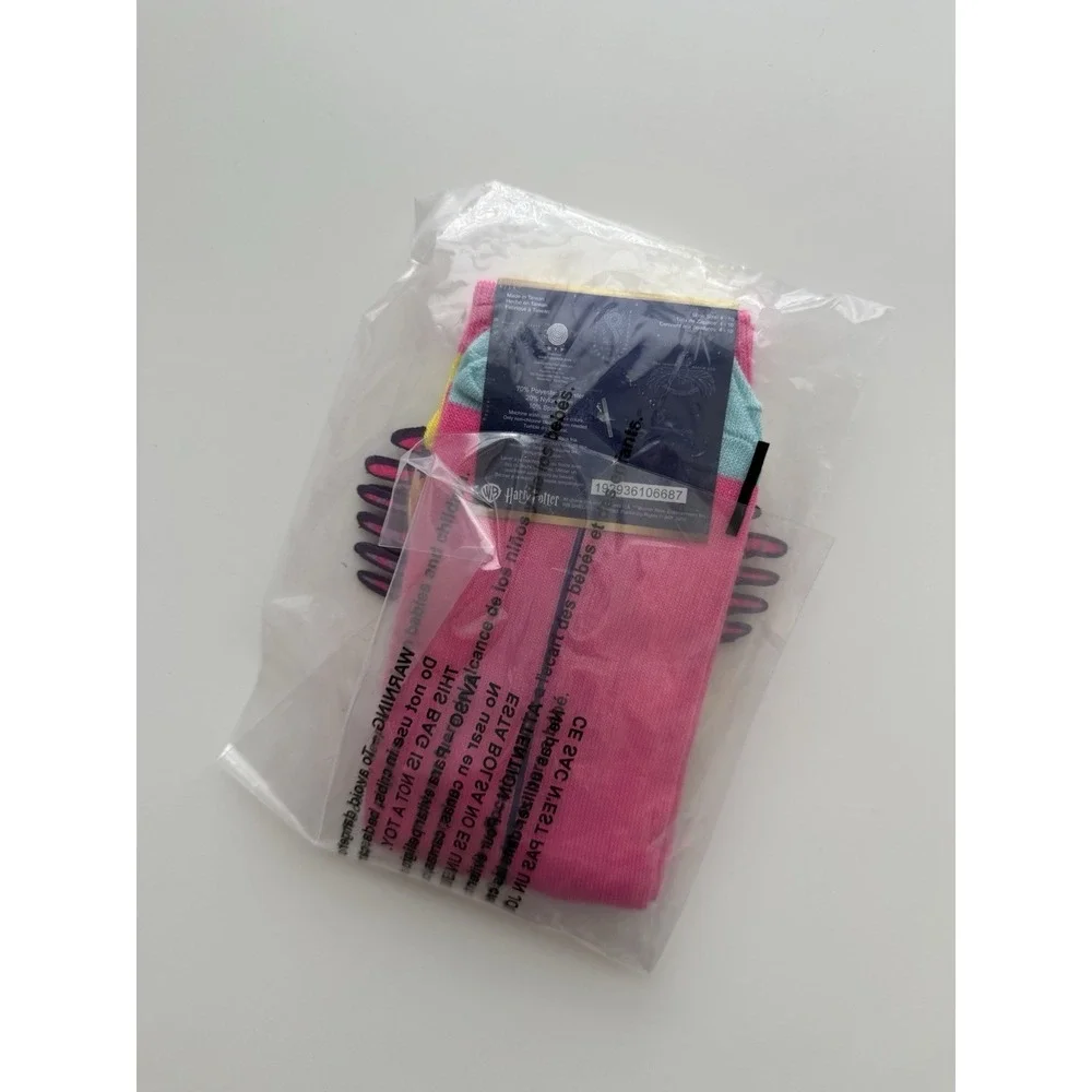Harry Potter Luna Lovegood Long Socks Women's Size 4-10 Pink Whimsical NWT Magic